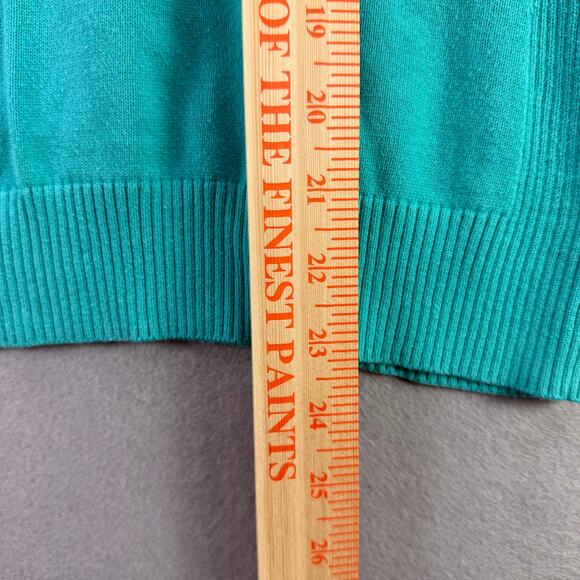 Vineyard Vines Teal ¼-Zip Pullover Sweater Size M Regular - Picture 8 of 8